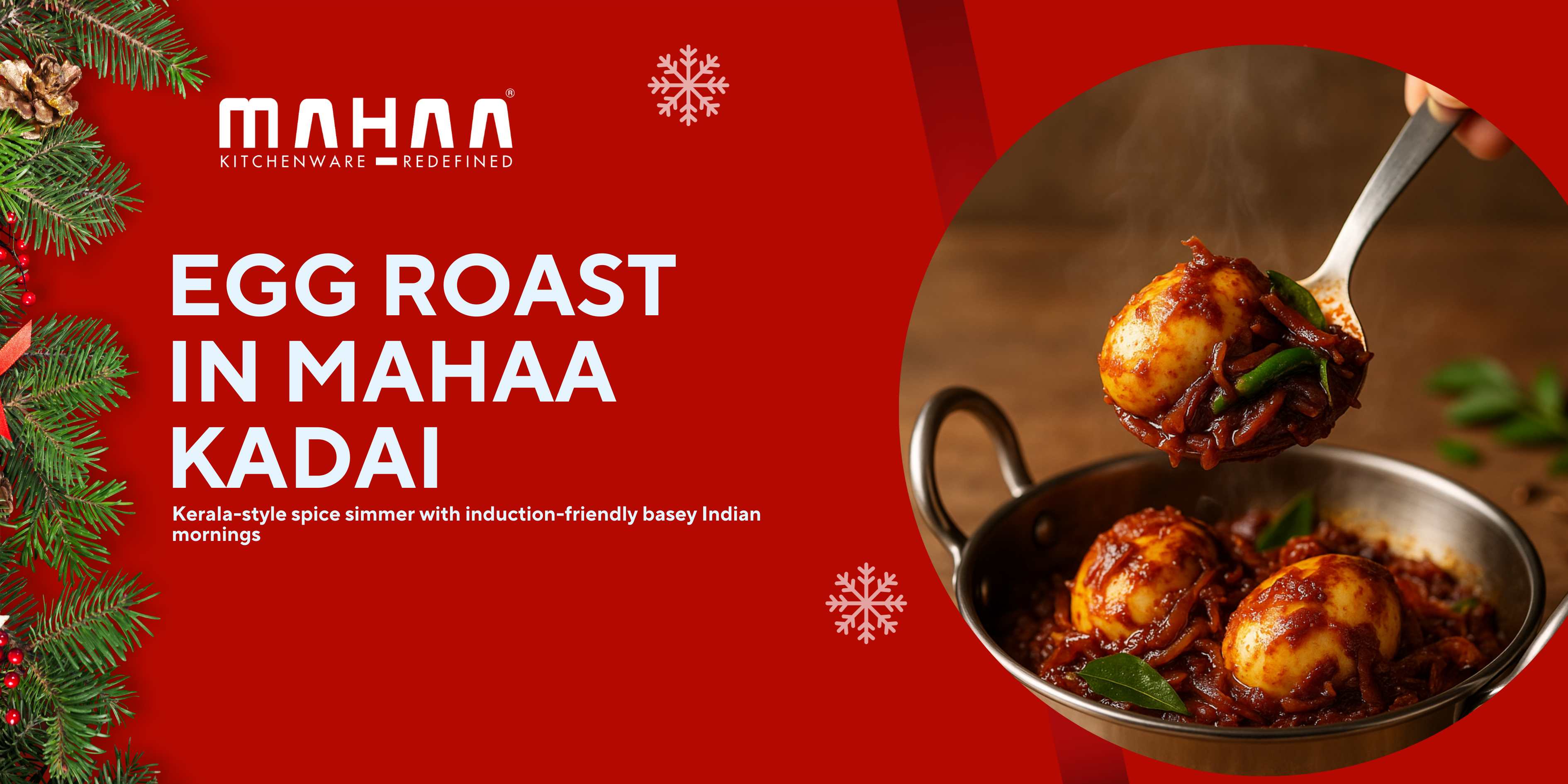 Egg Roast in Mahaa Kadai: Kerala-Style Spice Simmer with an Induction-Friendly Base