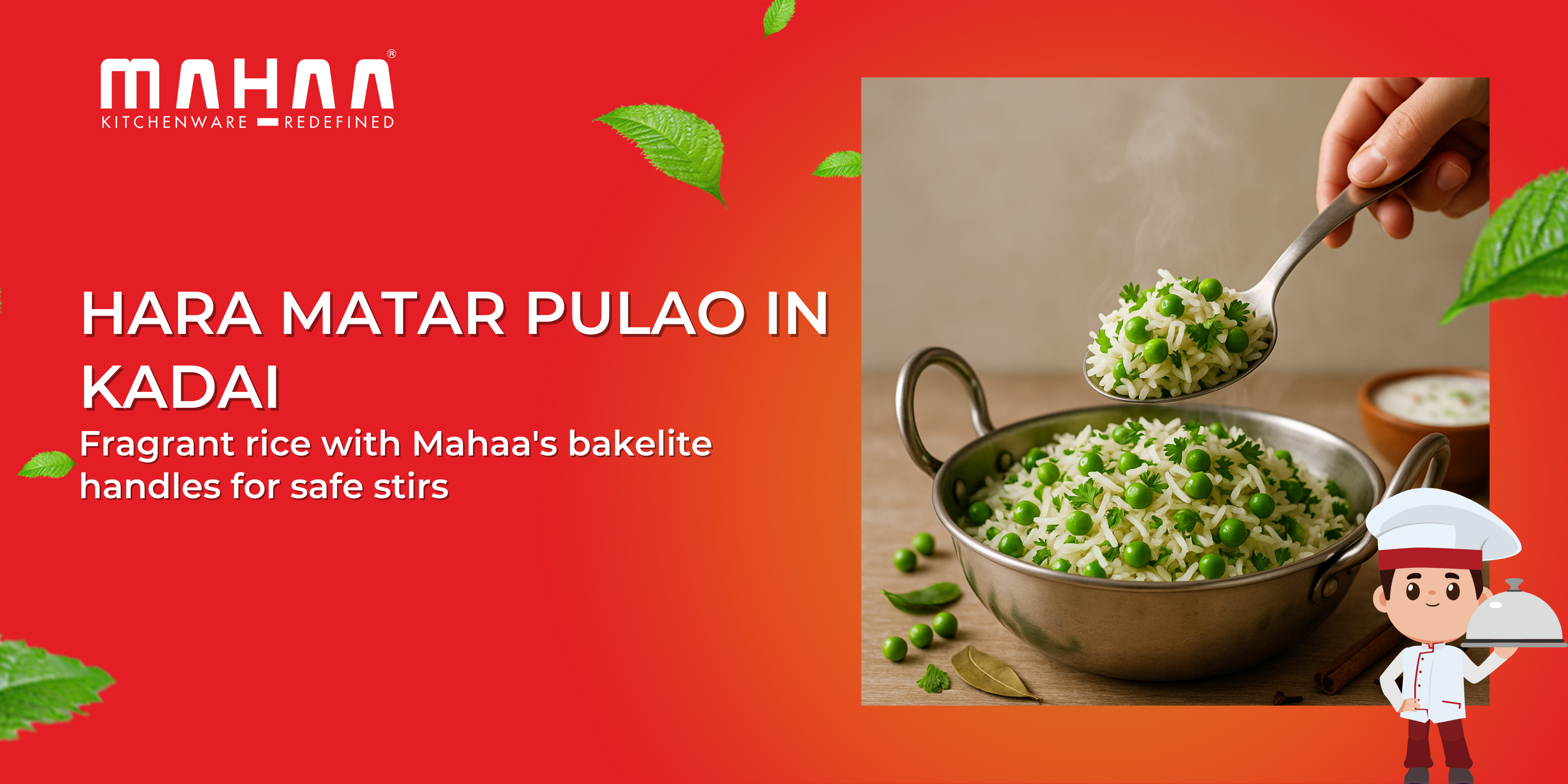 Hara Matar Pulao in Mahaa Kadai