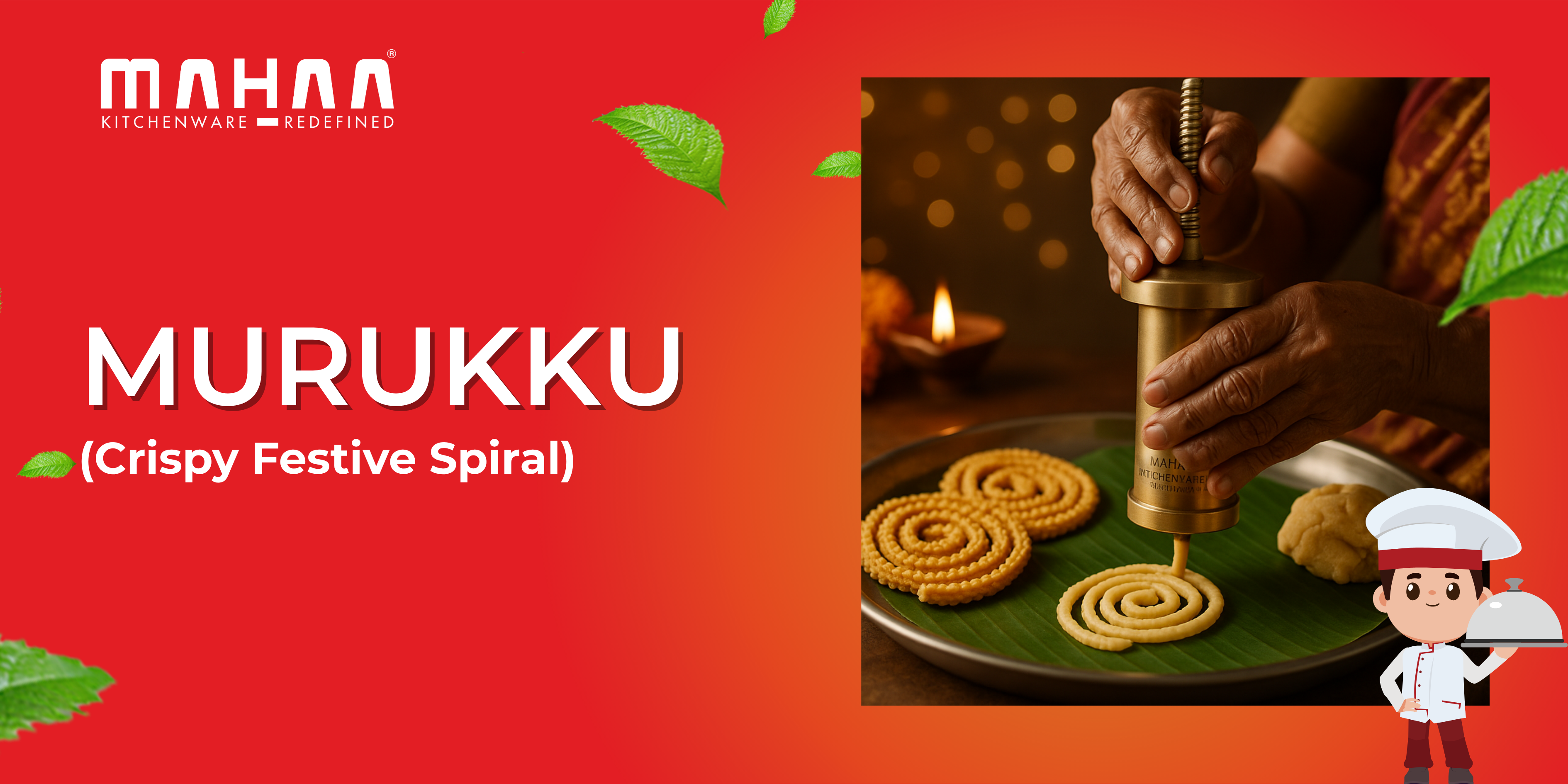 Murukku (Crispy Festive Spiral)