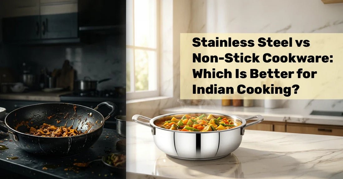Stainless Steel vs Non-Stick Cookware: Which Is Better for Indian Cooking?