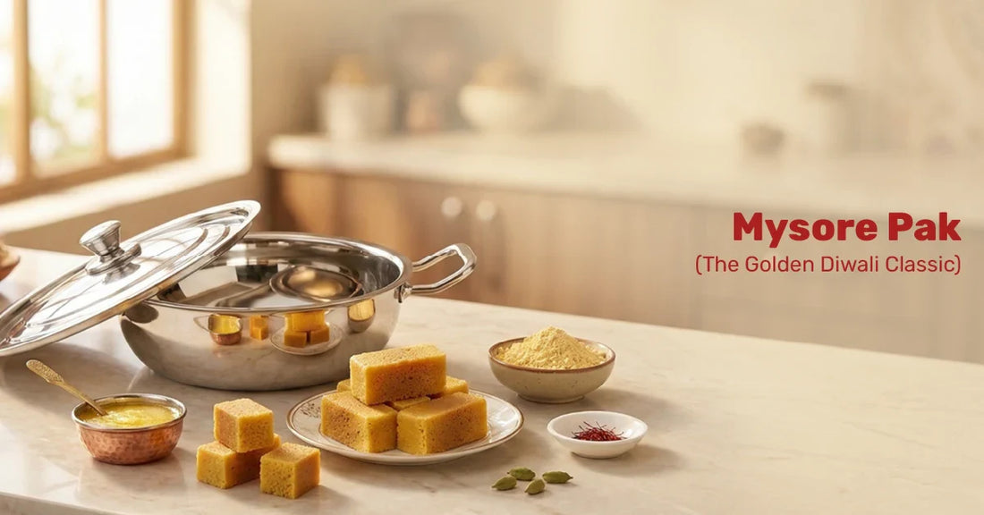 Mysore Pak (The Golden Diwali Classic)