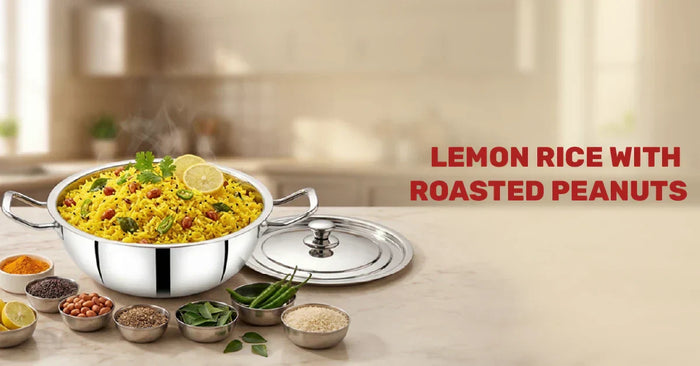 Lemon Rice with Roasted Peanuts