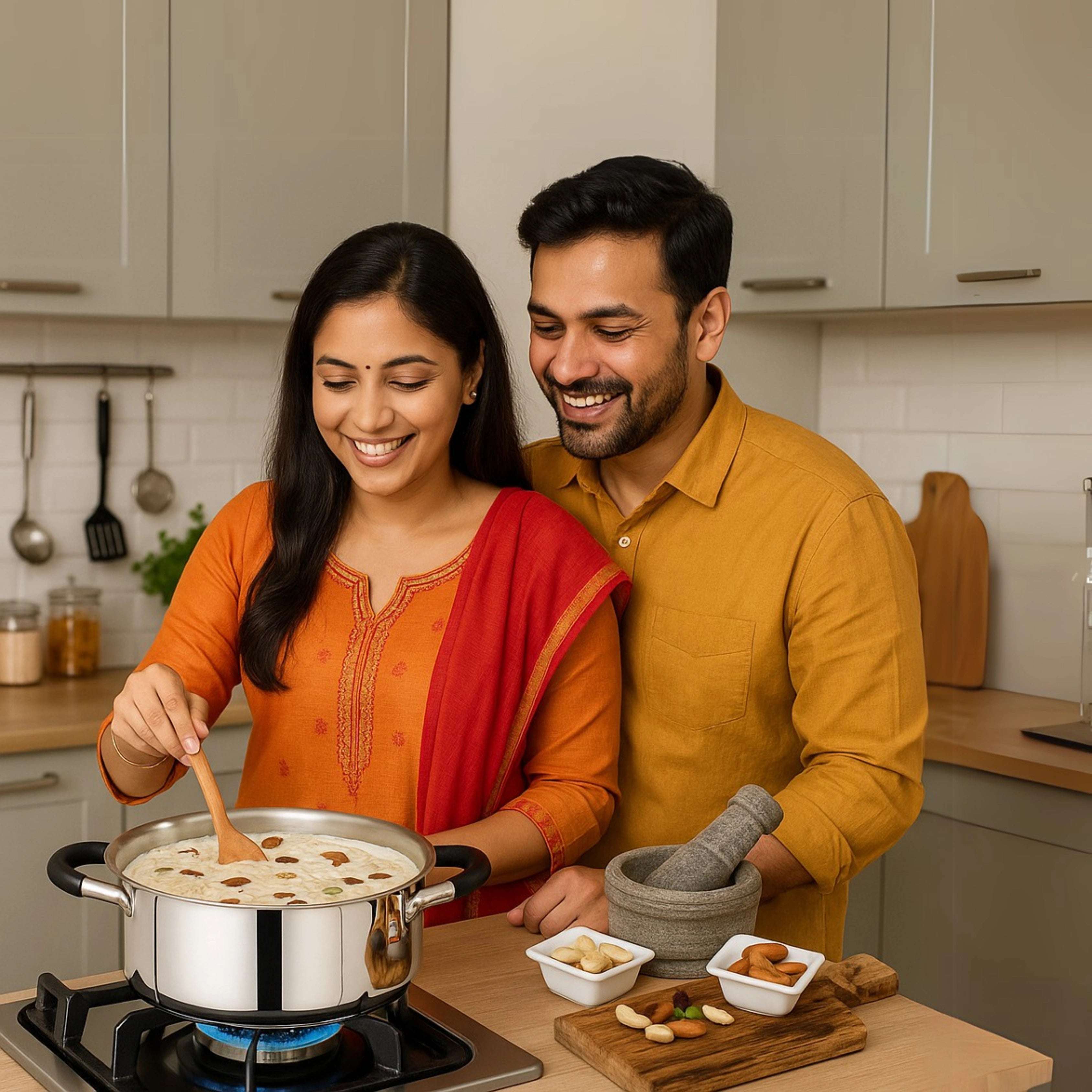 Chroma Triply Cookware Combo Set – Frypan & Casserole (22CM + 22CM) | Induction & Gas Compatible | Stainless Steel with Lid | No Coating, 100% Food-Safe