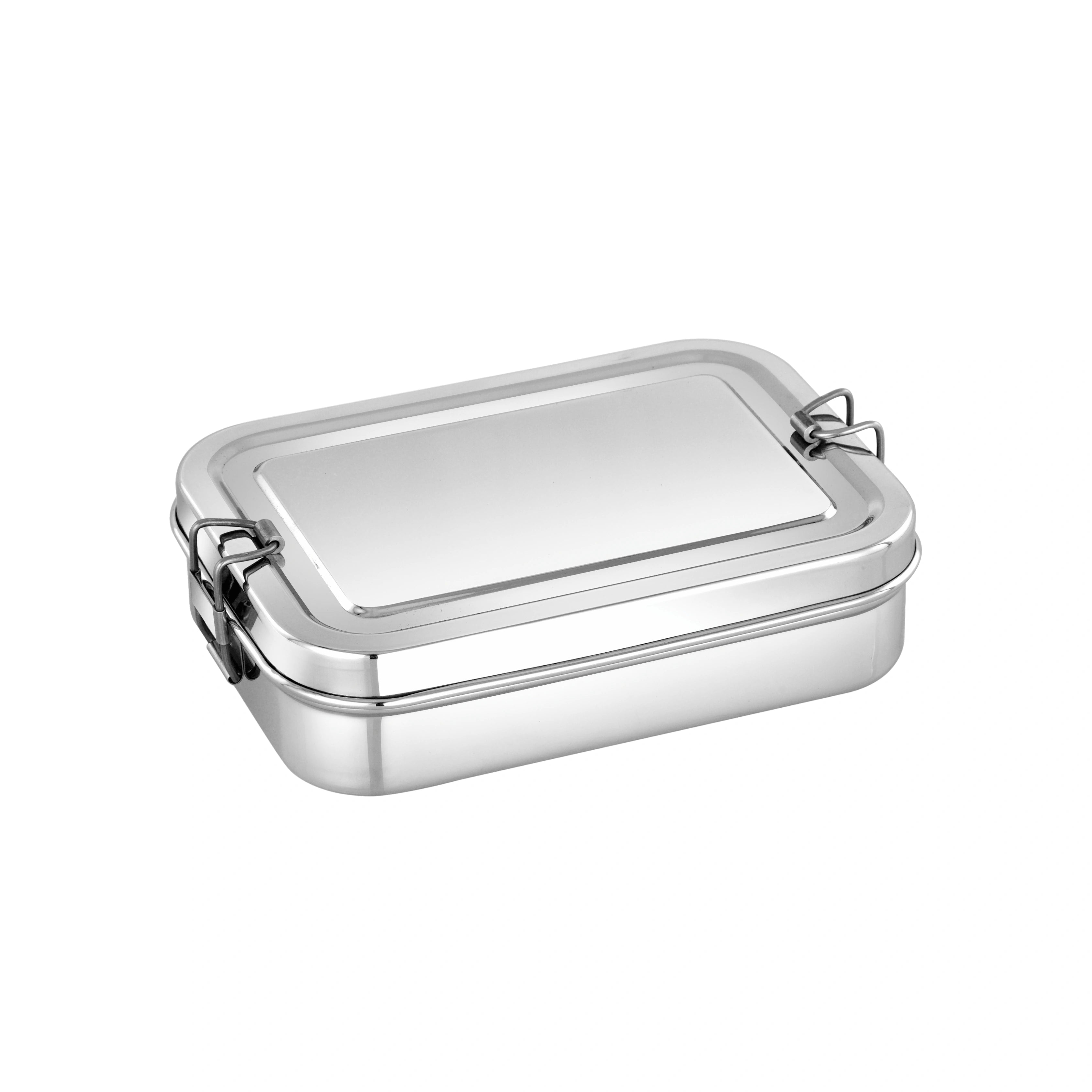 MAHAA Stainless Steel Lexa Lunch Box – Rectangular Design with Large Inner Container | Durable, Leak-Resistant, Ideal for Office & School Meals