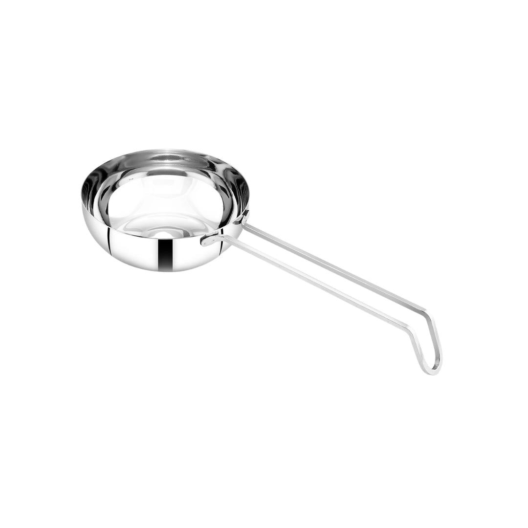 MAHAA Stainless Steel Tadka Pan with Cool-Touch Handle – 10CM, 11CM, 12.5CM | Induction, Gas & Electric Compatible | For Spice Tempering/Seasoning, Long Wire Handle, Smooth Finished Surface