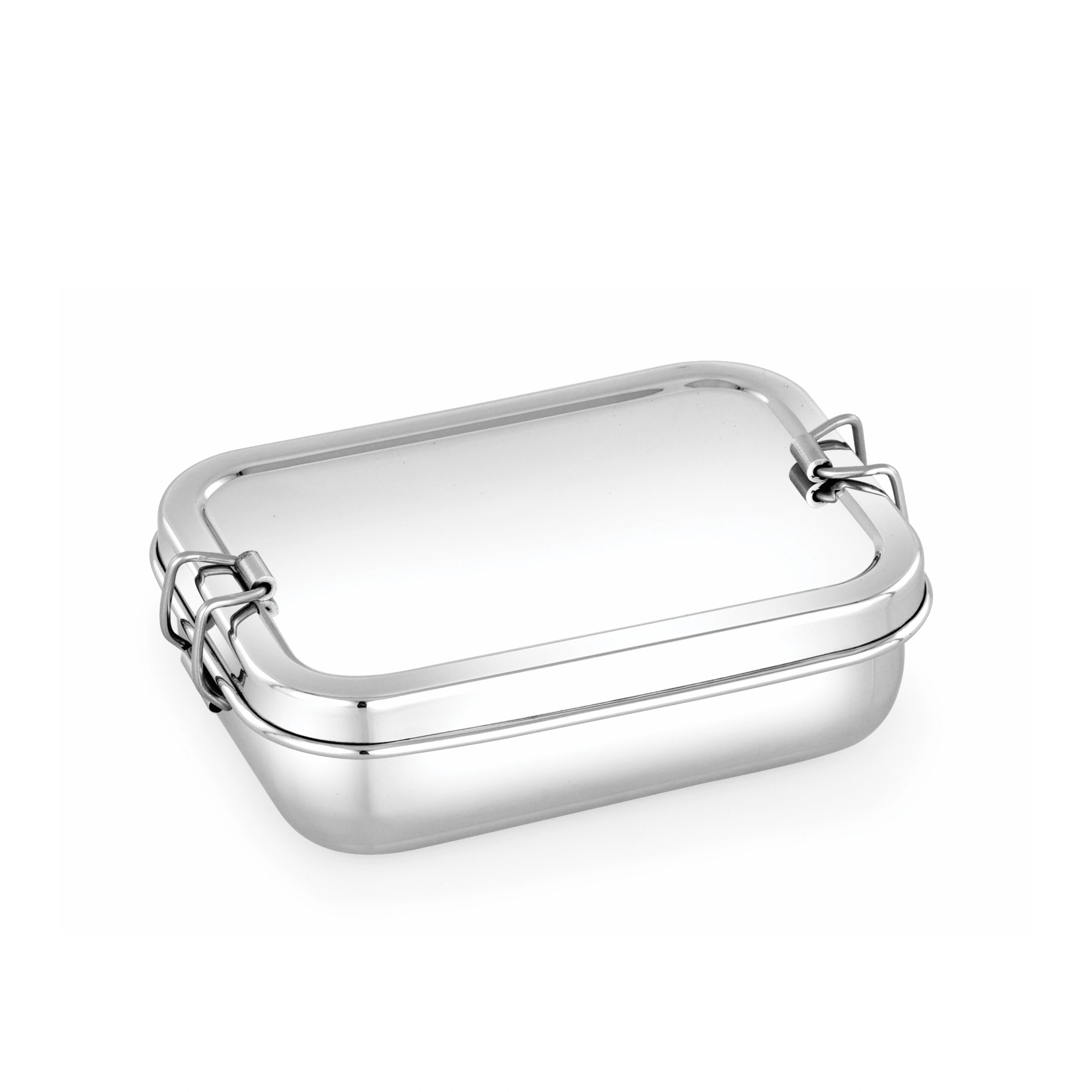 MAHAA Stainless Steel Linea Lunch Box – Rectangular Box with Divider Plate | Compact, Durable & Ideal for Office or School Use