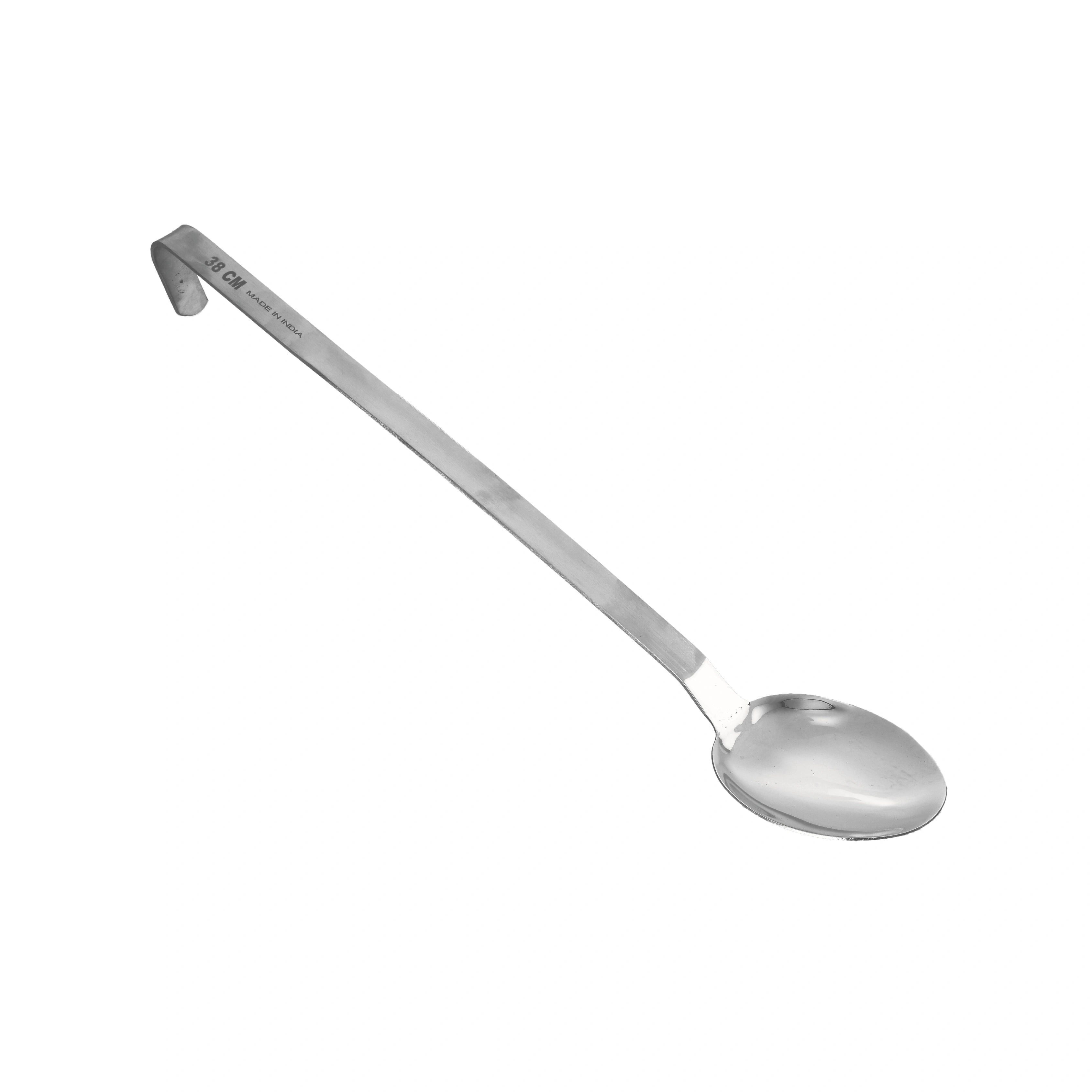 MAHAA Stainless Steel Basting Spoon – Long Handle | Heat-Resistant | Rust-Free | Ideal for Skimming, Stirring & Serving | 33/38/52 CM