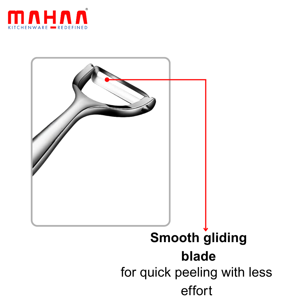 Mahaa Vegetable Peeler for Kitchen – Precision Peeling, Thin Peels, Comfortable Grip, Ideal for Daily Sabzi Prep
