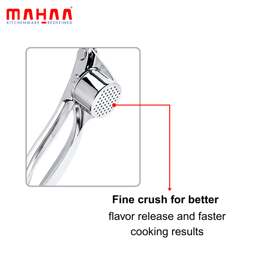 Mahaa Garlic Crusher for Kitchen – Effortless Garlic Press, Easy to Clean, Quick Daily Cooking Prep