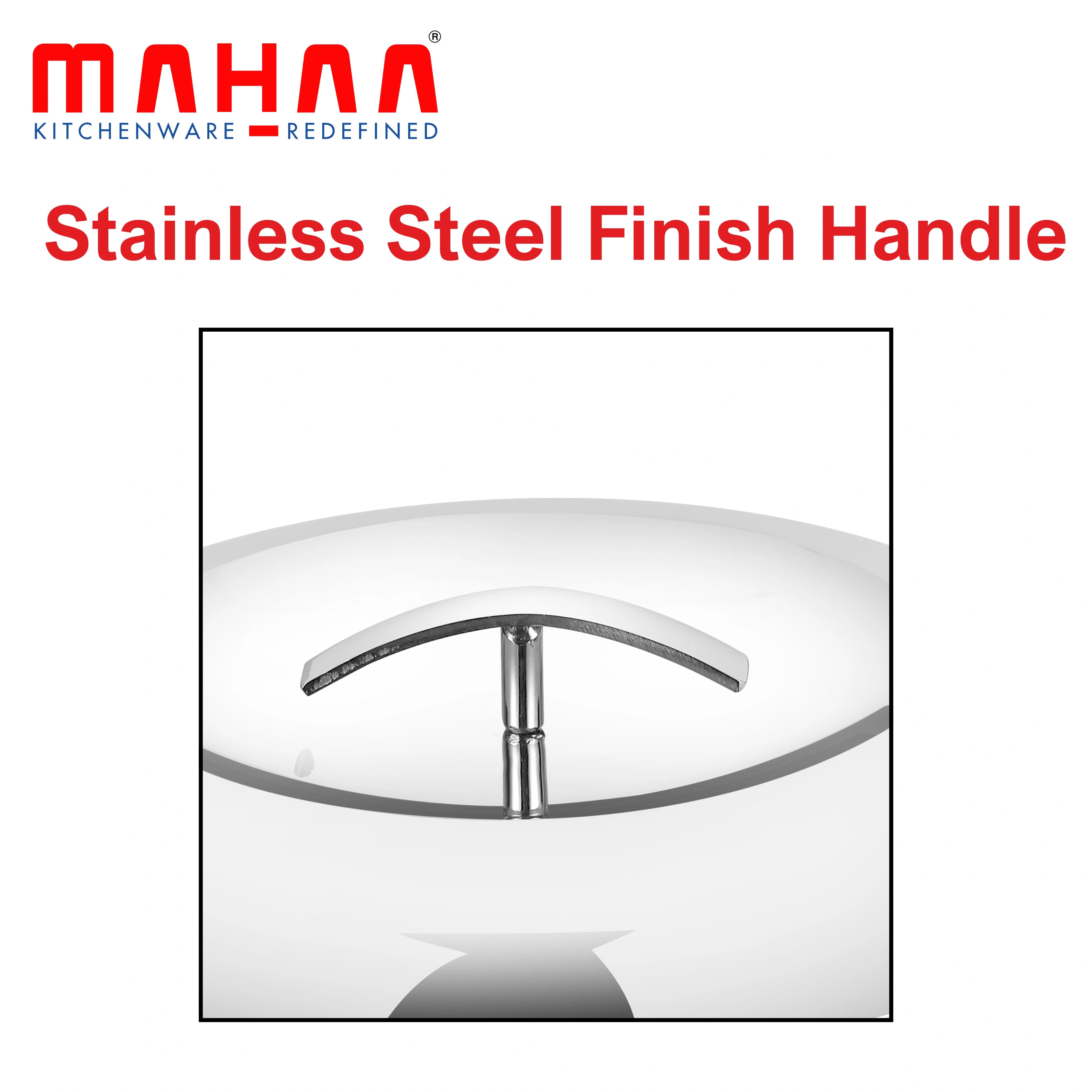 MAHAA Curve Premium Double Wall Insulated Stainless Steel Casserole - Hot Pot for Roti-Rice-Gravy-Curry | Mirror Finish | Silver Hot Box with Snug Fit Lid Lid | Retains Temperature, Twist Lock |