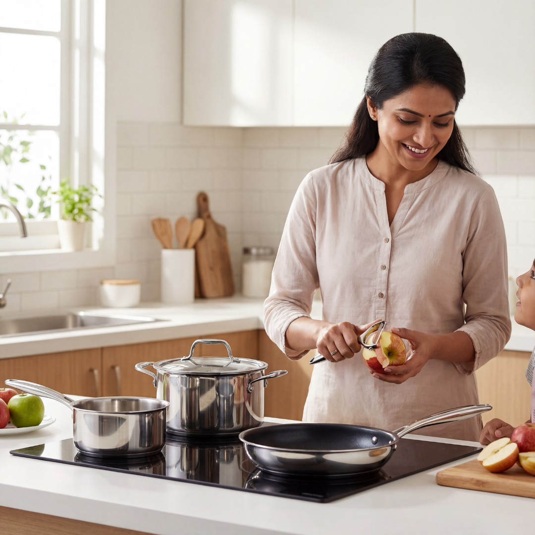 Mahaa Vegetable Peeler for Kitchen – Precision Peeling, Thin Peels, Comfortable Grip, Ideal for Daily Sabzi Prep