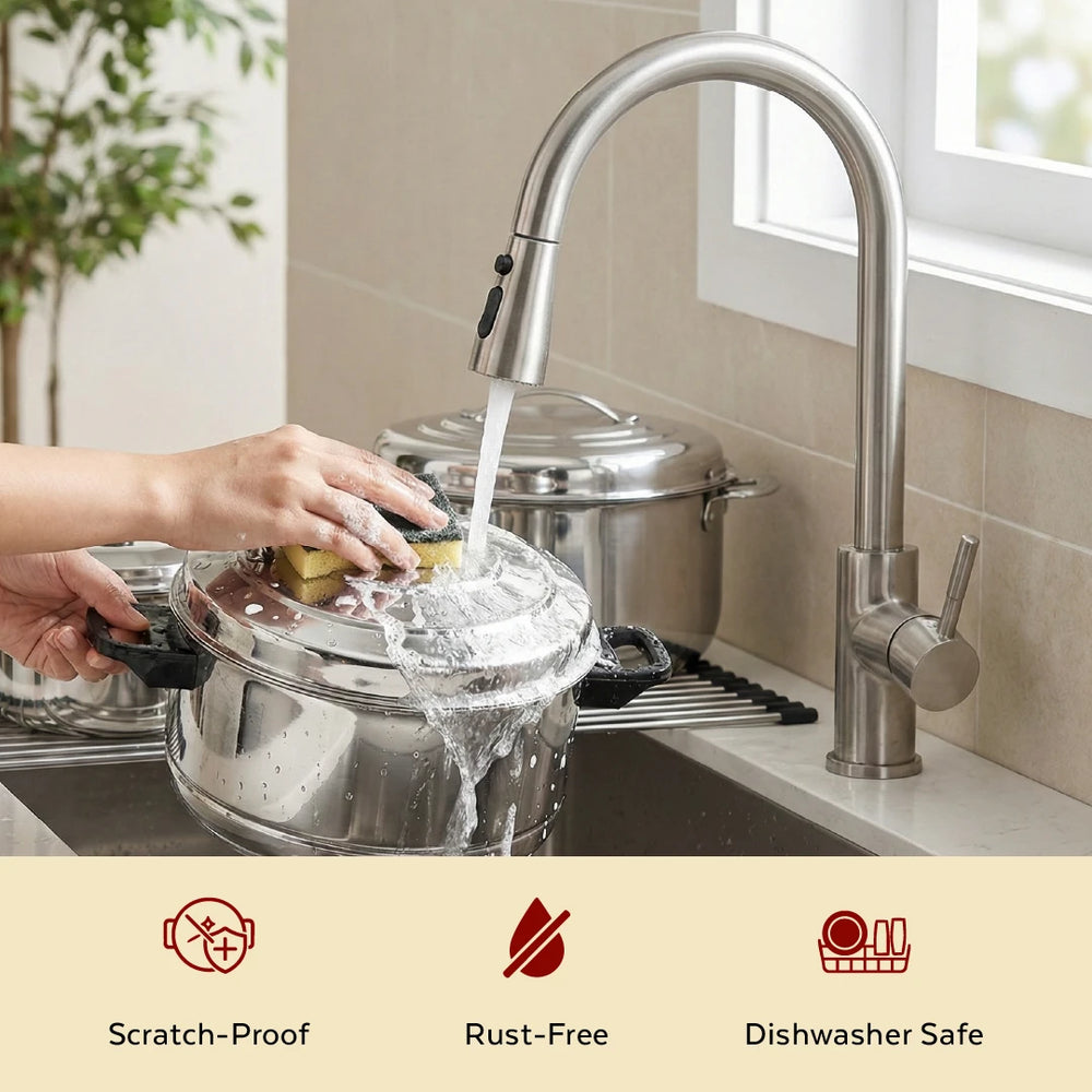 Amaze Stainless Steel Kitchen Gift Set: Milk Boiler 2L + 4-Plate Idli Cooker + Bluebell Insulated Casserole 1500ml, Gas & Induction Compatible, 3-in-1 Functional Combo Cookware Set