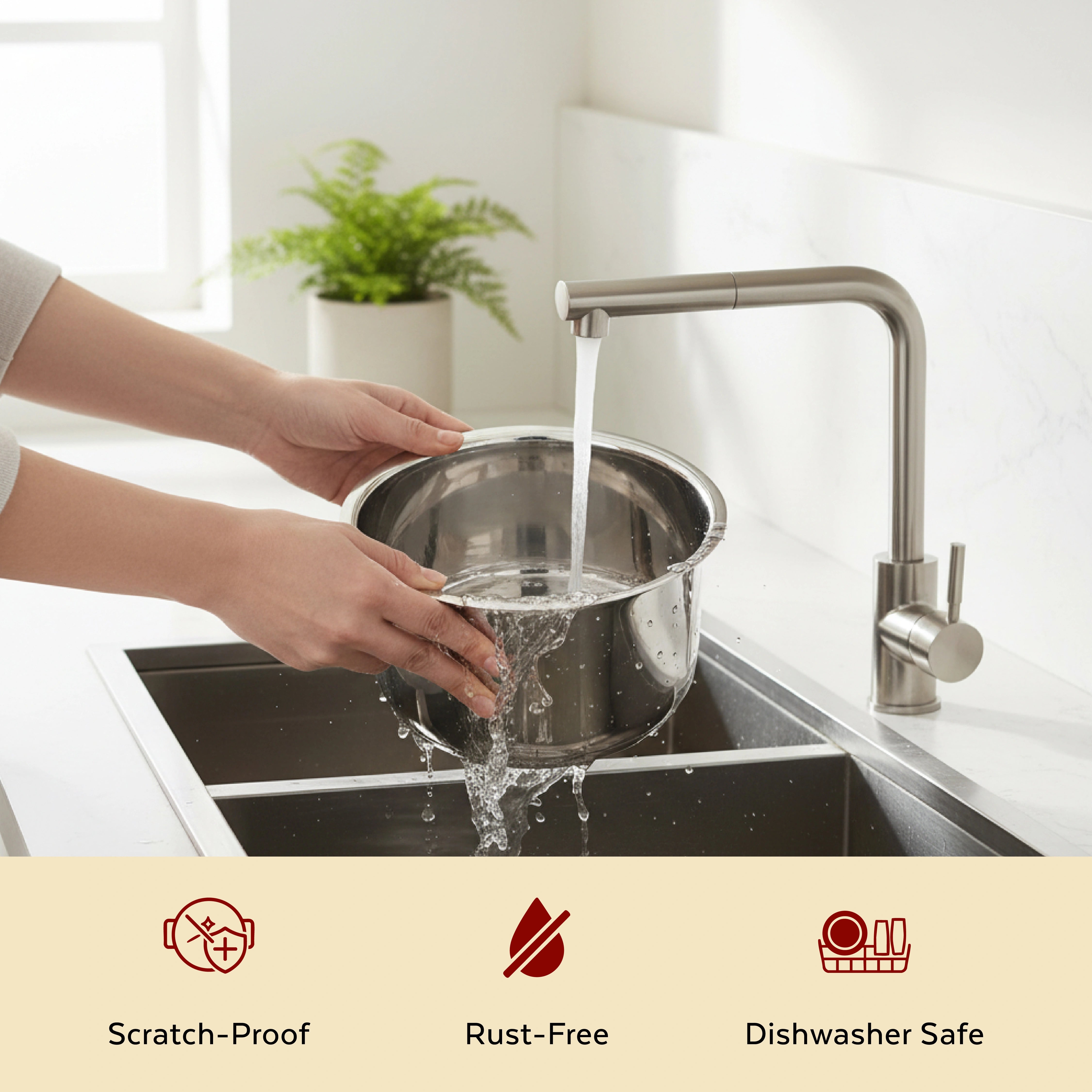 MAHAA Avanti Stainless Steel Tope 3 Pc Set – Premium Quality | Multipurpose Cook & Serve Handi | Tri Ply Base | Non-stick | Gas & Induction Compatible | 12 CM + 14 CM + 16 CM