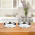 Stainless Steel Bulging Thali: 2 Pcs Set, High Quality, Mirror Finish, Durable & Rust-Free, Ideal for Daily & Festive Use, 26cm, 28cm, 30.5cm, 33cm