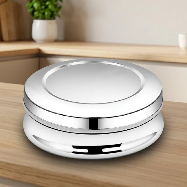 Stainless Steel Chocolate Box 3 Pcs Set: Compact, Rust-Free Puri Dabba, Elegant, Stylish Storage Containers for Puri, Snacks, Food, Durable Quality Tiffin Dabba for Daily Use, 12.5cm/13.5cm/14.5cm