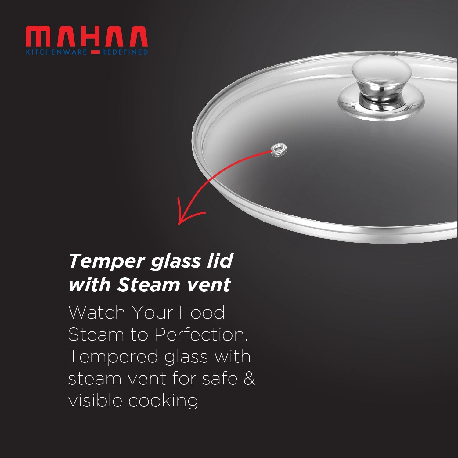 MAHAA Stainless Steel 3-Tier Utena Smart Steamer for Idlis, Momos & Vegetables | Tri Ply Base | Induction & Gas Compatible | Food-Grade SS | Easy to Clean (18CM / 20CM)