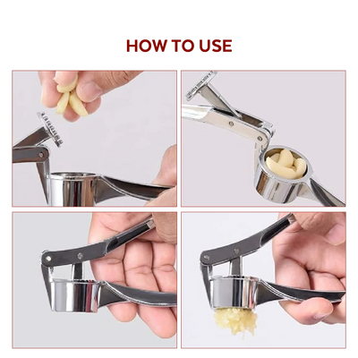 Garlic Crusher for Kitchen Effortless Garlic Press, Easy to Clean, Quick Daily Cooking Prep
