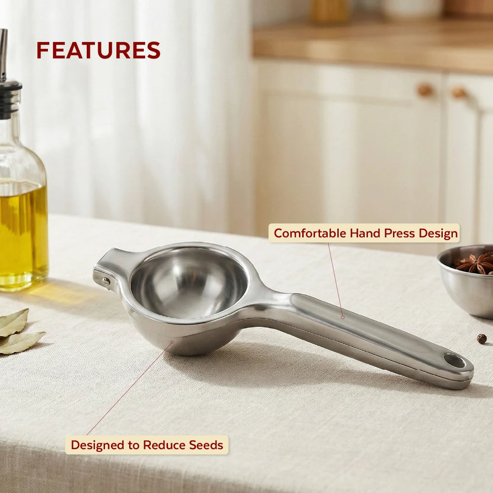 Lemon Squeezer for Kitchen Max Juice, No Mess, Comfortable Grip, Perfect for Nimbu Pani & Cooking