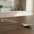 Stainless Steel Basting Spoon, Long Handle, Heat-Resistant, Rust-Free, Ideal for Skimming, Stirring & Serving