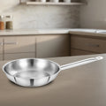 Stainless Steel Professional Fry Pan, Scratch-Resistant Body, Heavy-Duty Stainless Steel, Tri Ply Base, Gas &  Induction Compatible, Cool-Touch Handle, 20/24/26/28/30/32 cm