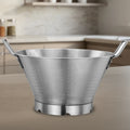 Stainless Steel Conical Colander: Deep Strainer with Drain Holes, Rust-Free, Heavy-Duty, Ideal for Rice, Vegetables, Pulses & Pasta