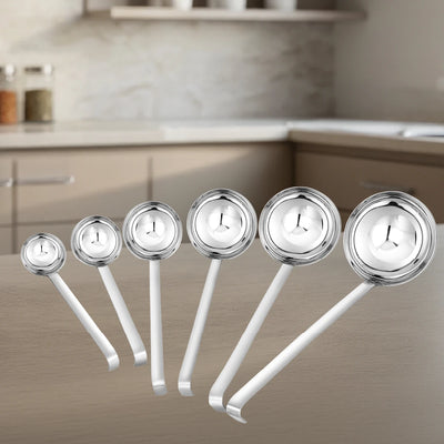 Stainless Steel Ladle: Heat-Resistant Handle, Deep Bowl Design, Rust-Free, Ideal for Soups, Stews, Sauces & Curries